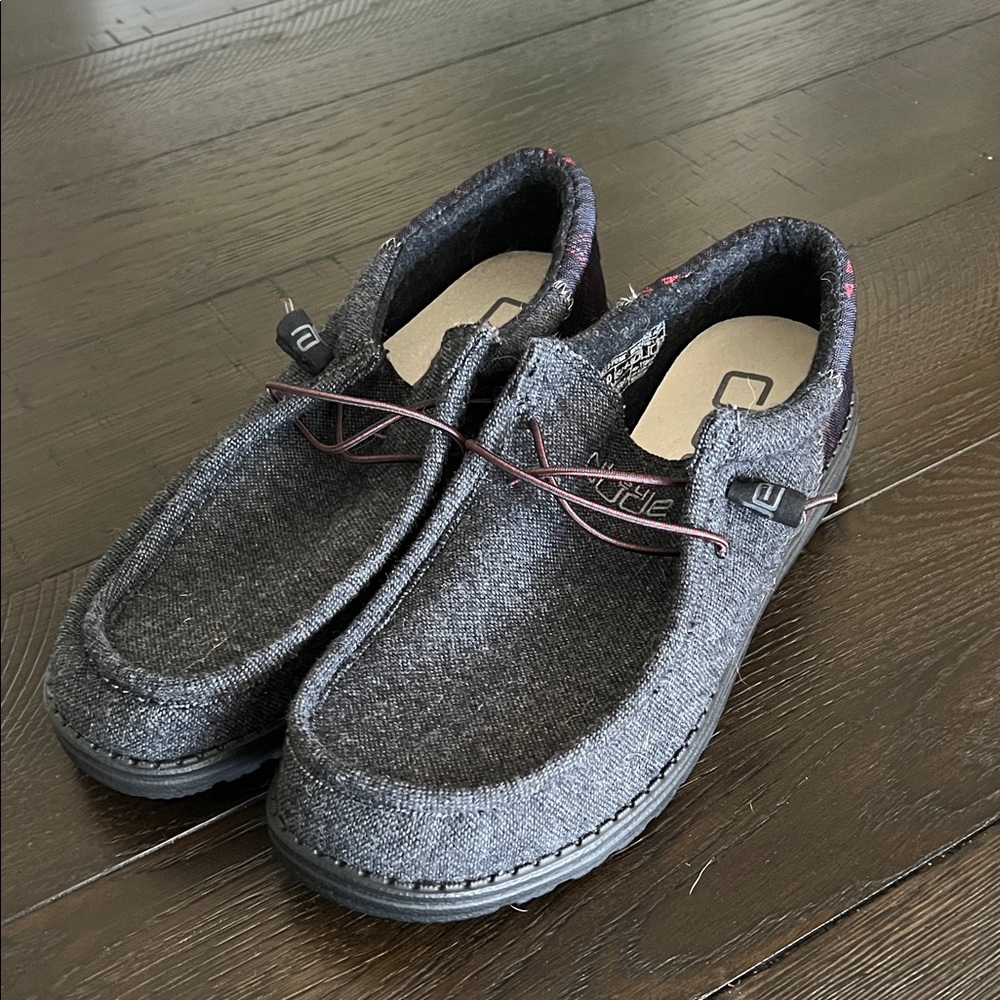 Hey Dude Men's Charcoal Slip-On Loafers